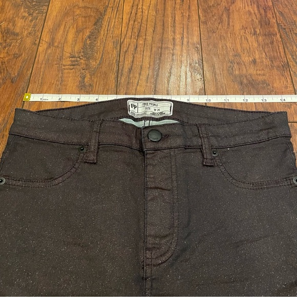 Free People Purple Glitter Skinny Jean - Picture 15 of 15